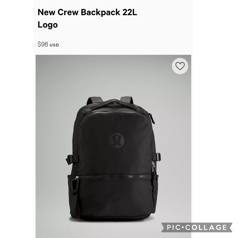 lululemon athletica Black Backpack